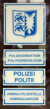 Bilingual signs German-Frisian, police station Husum, Germany 0892.JPG