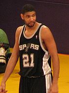 Tim Duncan at a game