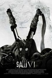 Gears and machinery form the shape of a VI. The title of the film is seen near the bottom of the poster