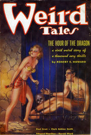 Magazine cover showing a woman approaching a man in a cell
