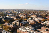Aerial of the area around Northrop Mall