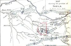 Map of Taxila - The ancient geography of India, Volume 1 - Sir Alexander Cunningham - pg46.jpg