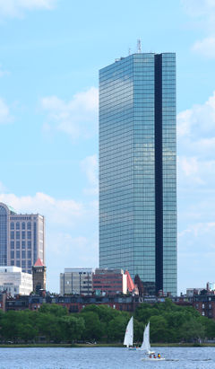 A view of Hancock Place from the Charles River
