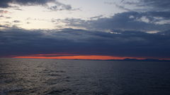 Labrador Sea - Past sunset at Labrador Sea, off the coast of Paamiut, Greenland