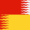 600px Giallo e Rosso listato di Bianco Linee Orizzontali.png