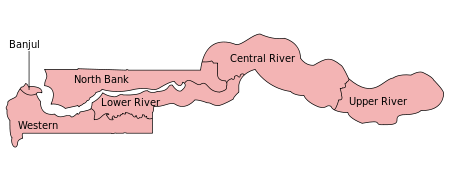 Divisions of the Gambia
