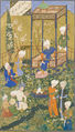 Shaybanid Dynasty, Feast of Id, Copy of Divan by Hafiz, 1523 AD.jpg