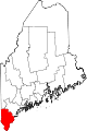 State map highlighting York County
