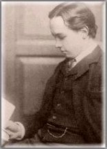 A small head-portrait of a young, pale man with dark hair. Robert Ross at twenty-four