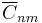 \overline{C}_{nm}