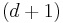 (d+1)